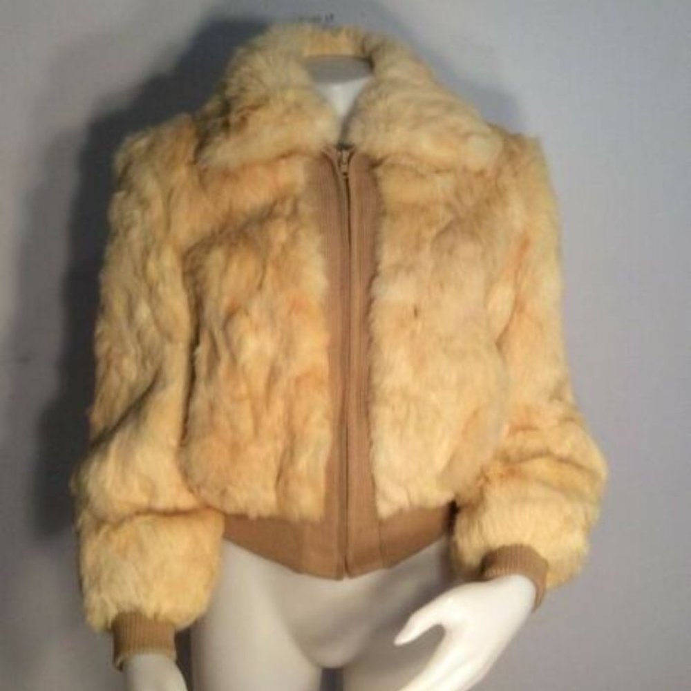 DINO RICCO RABBIT FUR WOMENS JACKET
